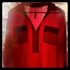 EUC Kensie red blouse, Ladies XL